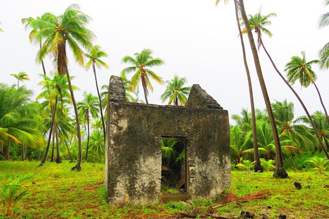 Tetamanu Village old prison Fakarava Atoll French Polynesia