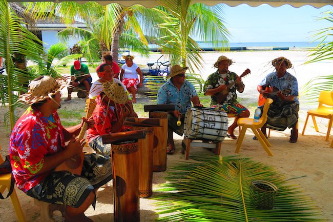 Traditional Polynesian music Fakarava Atoll French Polynesia