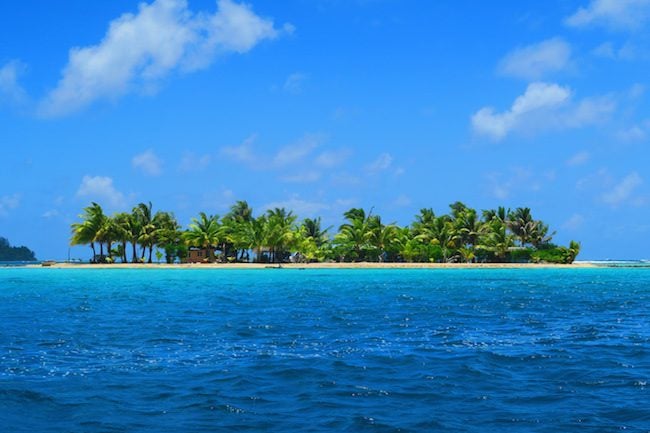 house on motu Huahine Island French Polynesia