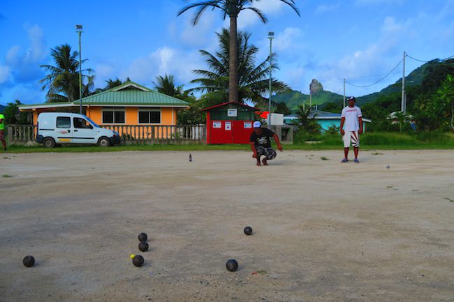 petanque Huahine Island French Polynesia