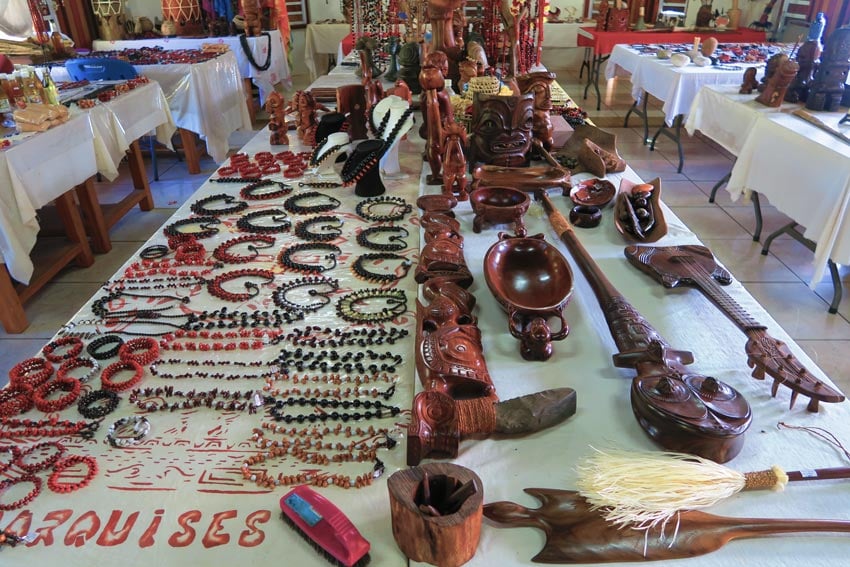 Crafts center in Nuku Hiva French Polynesia