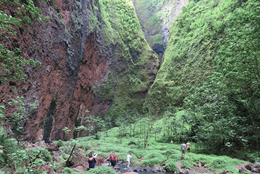 Hakaui Valley approaching Vaipo Waterfall Nuku Hiva Marquesas Islands French Polynesia