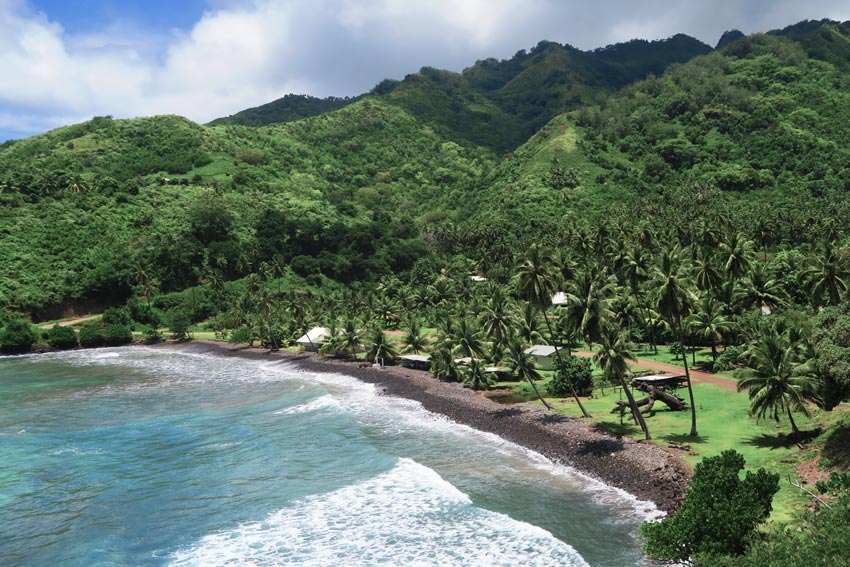 Hiva Oa Marquesas Islands French Polynesia - remote village