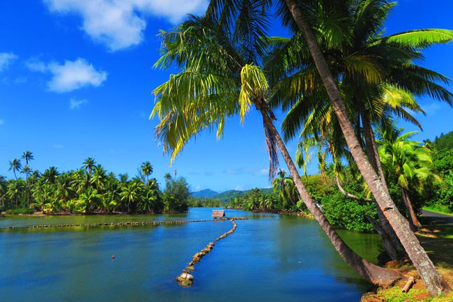 Huahine Island French Polynesia - Ancient Fish Traps