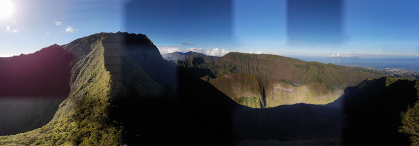 Panoramic view of Mount Aorai Tahiti - French Polynesia