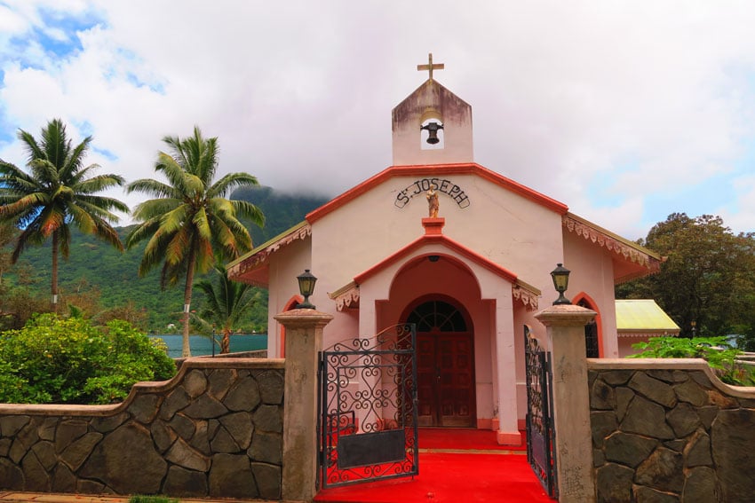 St Josephs church Moorea French Polynesia