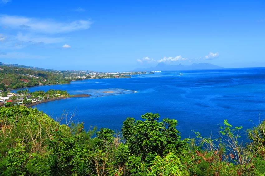 Tahara'a scenic lookout Tahiti French Polynesia
