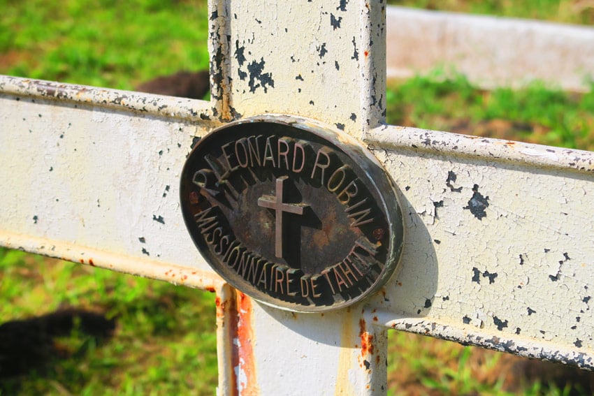 Tahiti missionary grave Calvary Cemetery Hiva Oa French Polynesia