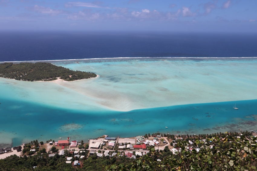Vaiea Village in Maupiti French Polynesia