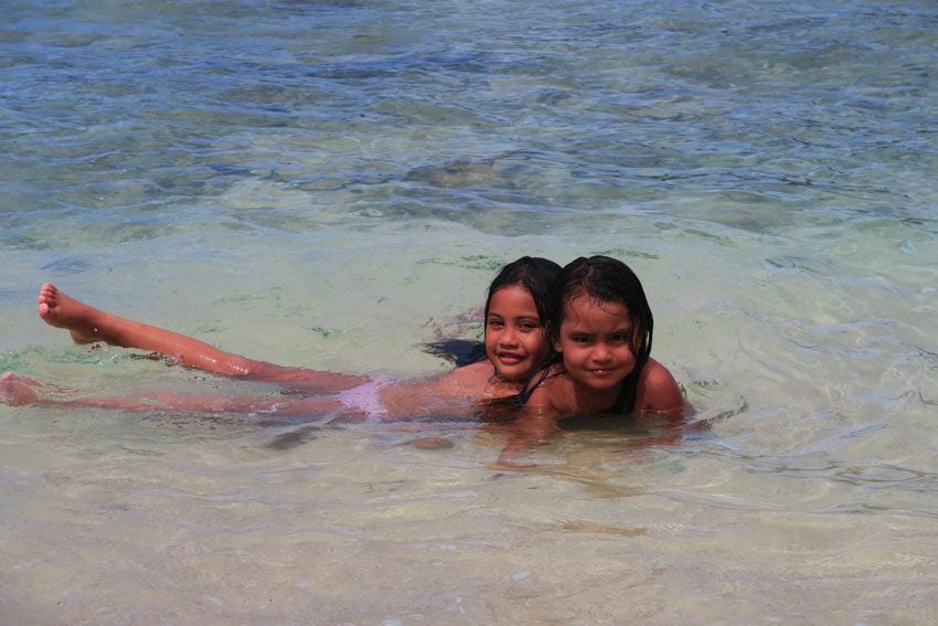 local girls in Anaho Village - Nuku Hiva Marquesas Islands French Polynesia