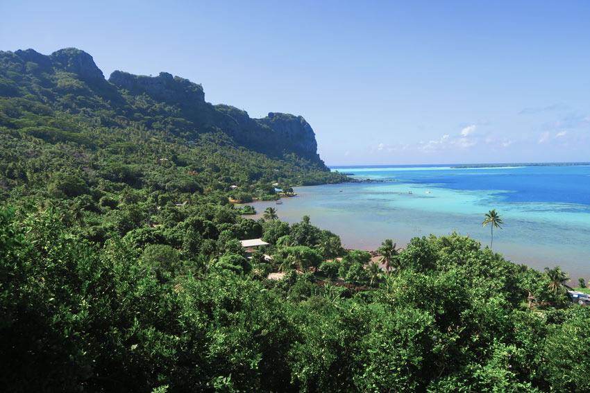 scenic lookout Maupiti French Polynesia