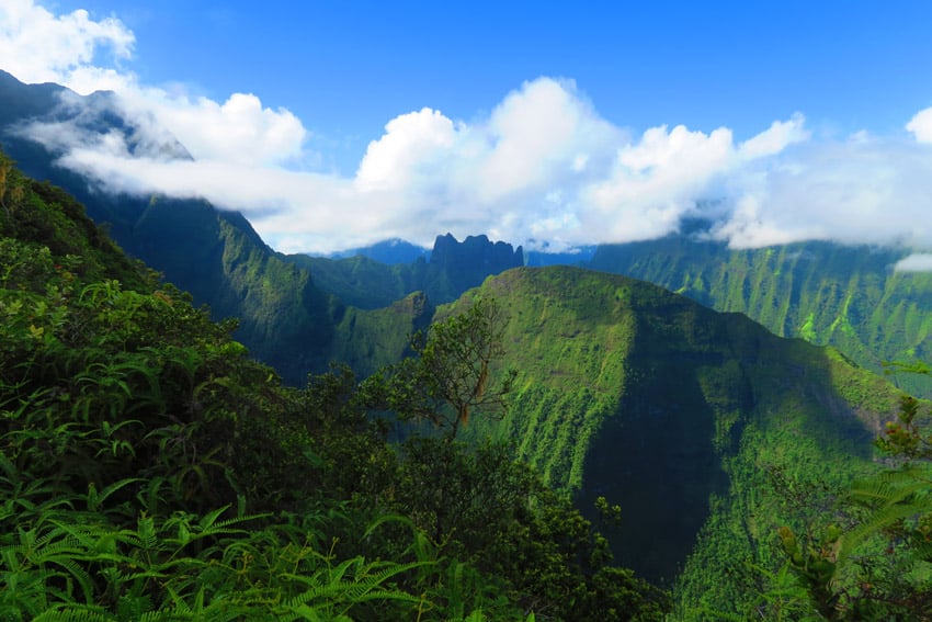 the diademe from Mount Aorai hike Tahiti French Polynesia