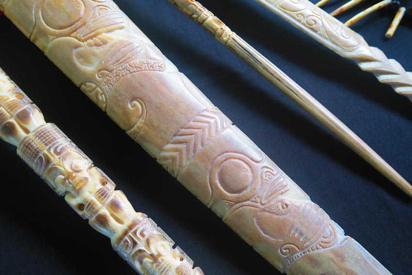 traditional bone weapon tahauata marquesas islands french Polynesia