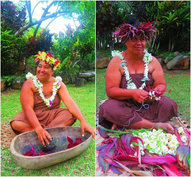 Highland Cultural Paradise Rarotonga Cook Islands - village tour ladies