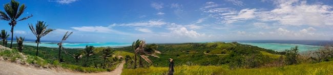 Hiking Mount Maungapu panoramic view aitutaki