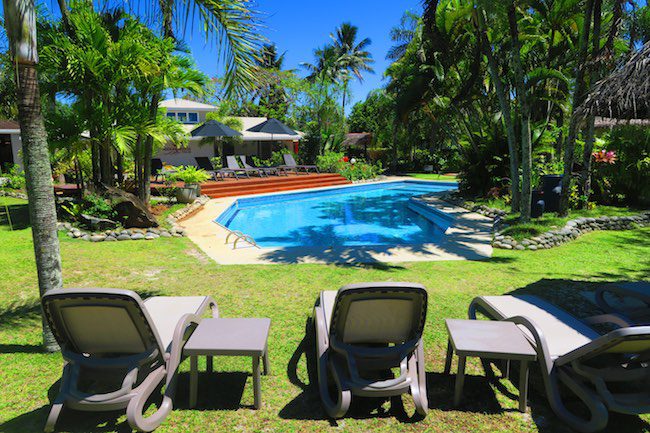 Lagoon Breeze Villas Rarotonga - pool grounds | X days in Y