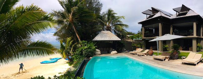 Te Vakaroa Villas review rarotonga cook islands - panoramic