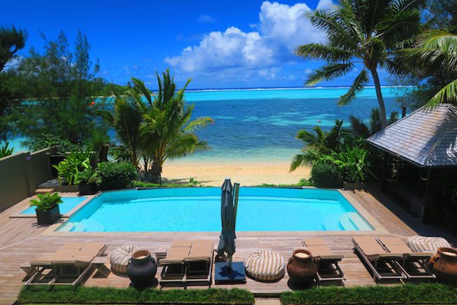 Te Vakaroa luxury villas rarotonga - two bedroom balcony view