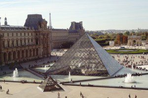 The Louvre In Paris Pyramid