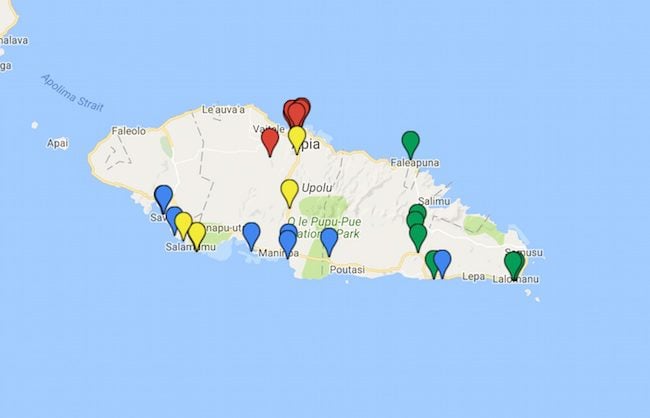 5 Days In Samoa Itinerary Guide Map