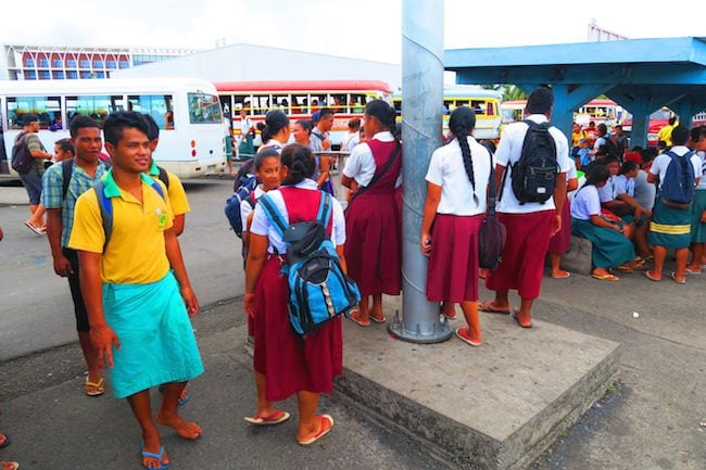 Apia central bus station - samoa