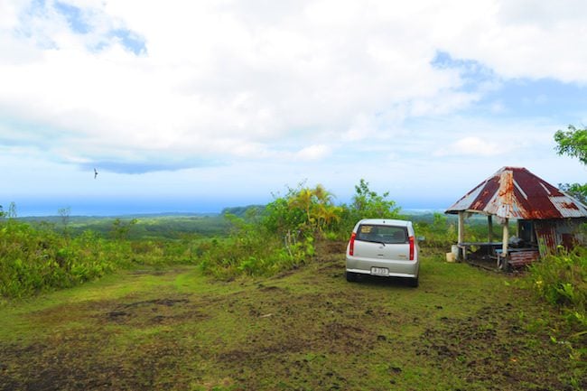 Drive to mount matavanu crater savaii samoa