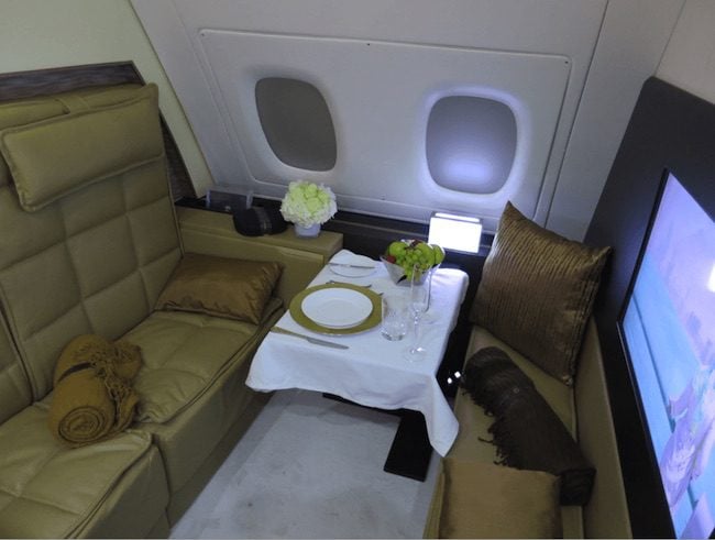 Etihad Airways First Class Cabin