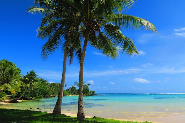 Matareva tropical beach Samoa