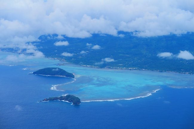 Namua Island Samoa aerial view