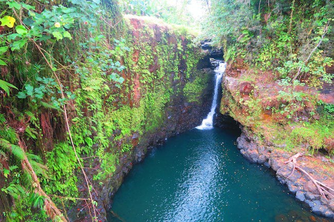 Sauniatu tropical Waterfall samoa