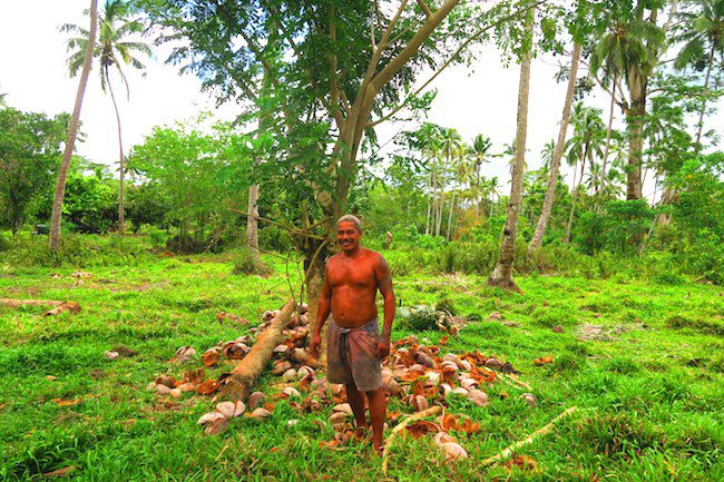 Typical Samoan man in Savaii