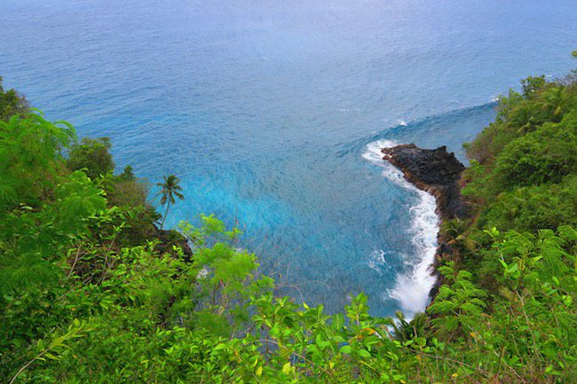 lovers leap panoramic view savaii samoa