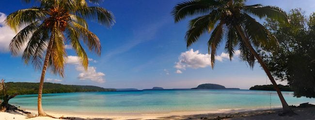 10 Days In Vanuatu Itinerary - panoramic view Lonnoc Tropical Beach