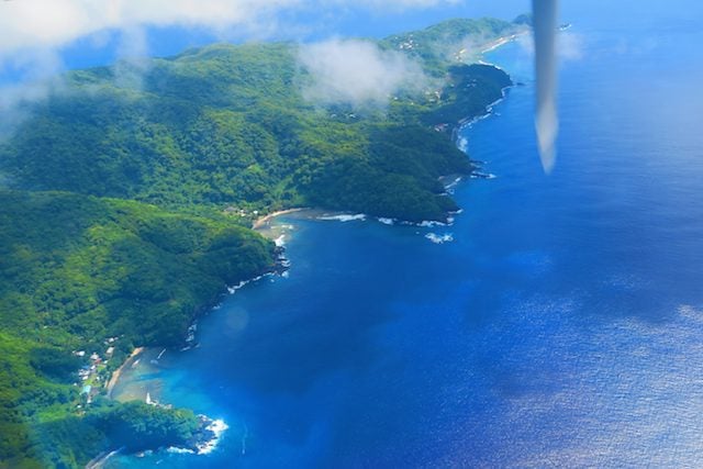 American Samoa from the air