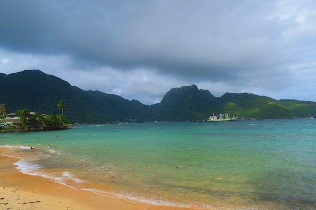 Beach in Pago Pago American Samoa