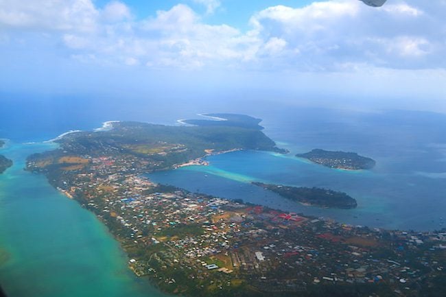 Port Vila Vanuatu's Capital City - From The Air