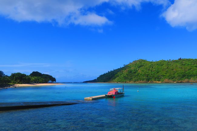 Port harbor in Ofu Island American Samoa