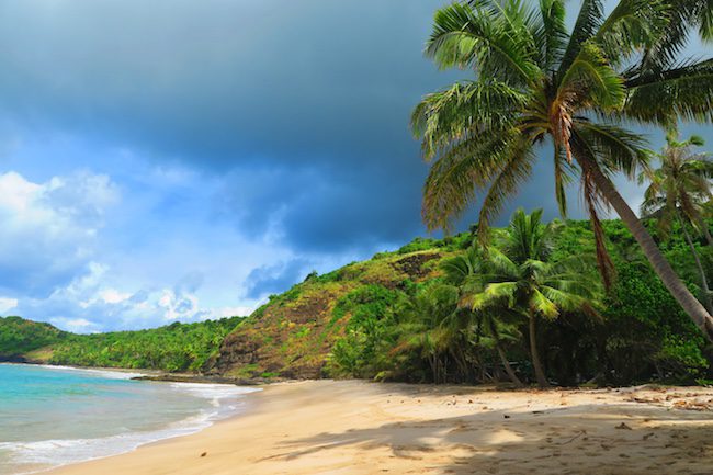 Anaho Bay Beach Nuku Hiva Marquesas Islands