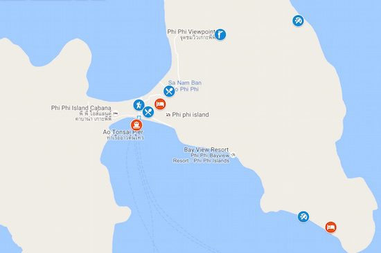 4-days-in-ko-phi-phi-sample-itinerary-map