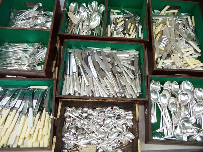 place-nationale-antique-market-antibes-old-silverware