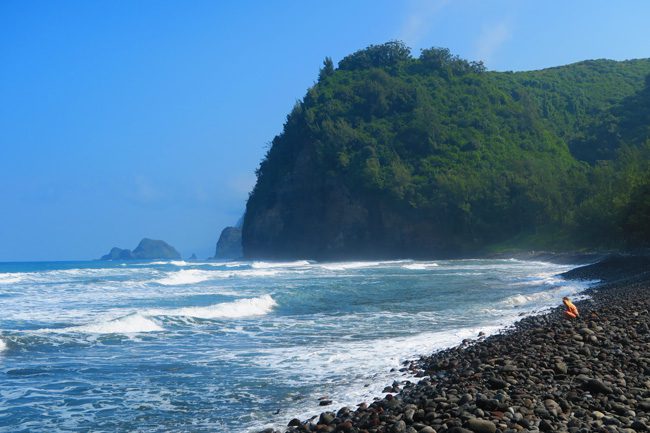 Pololu Valley Beach - Big Island Hawaii