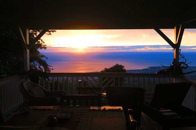 Sunset - Lilikoi Inn Big Island Hawaii