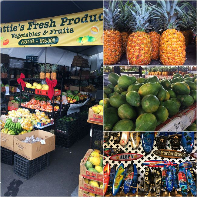 Kailua-Kona farmers market - Big Island Hawaii