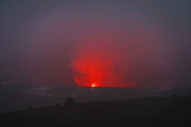 Lava Viewing - Jaggar Museum - Volcano National Park - Big Island Hawaii