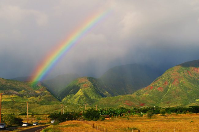 Rainbow in West Maui Hawaii