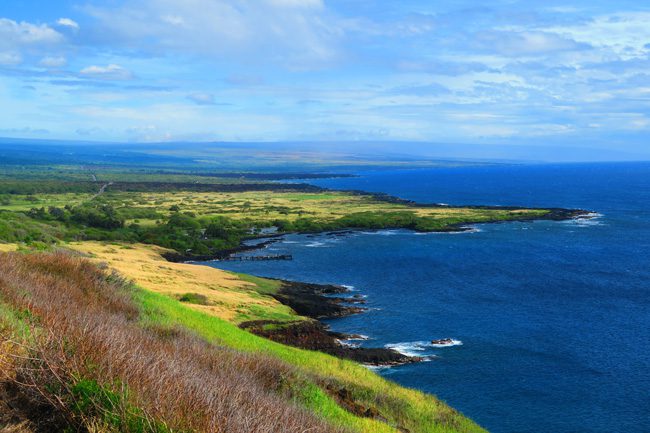 Road to Volcanoes National Park from Kona - Big Island Hawaii