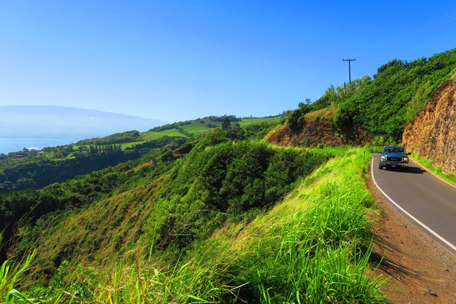 Scenic drive northwest Maui