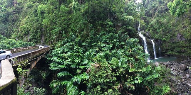 Scenic drive to Hana - Maui Hawaii panoramic view