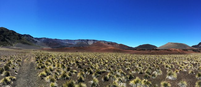 Sliding Sands Hike - Haleakala Crater - Maui Hawaii - crater floor panoramic view