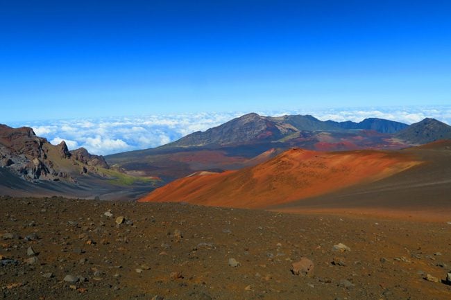 Sliding Sands Hike - Haleakala Crater - Maui Hawaii - red shades